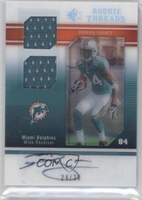 2009 SP Threads Rookie Dual Swatch 24/30 Patrick Turner #RT-PT Auto 09wc