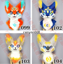 Fursuit Long Fur Husky Dog Fox Mascot Head Party Halloween Fur Cosplay Head