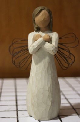 Willow Tree Figurine Sign For Love 2003 Demdaco- Angel Figurine By Susan Lordi
