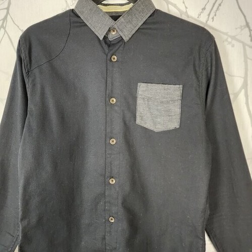 Descendant of Thieves by Dres Ladro Colorblock Cotton Shirt | Men's M - Picture 2 of 10