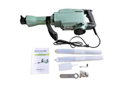 VICTECH Demolition Jack Hammer Concrete Breaker Chisels Metal Case