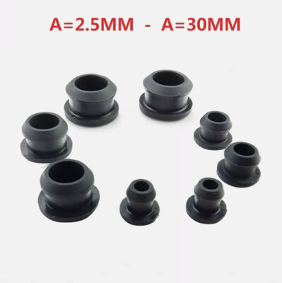 2mm To 30mm Silicone Rubber Snap-on Grommet Hole Plugs (Assorted Pack) - Cable Protection Bush