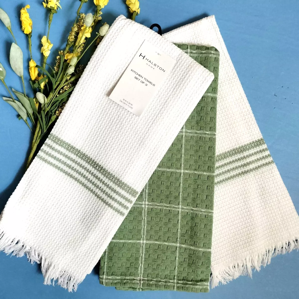 Hand Woven Striped Kitchen Towels | Ticking Stripe