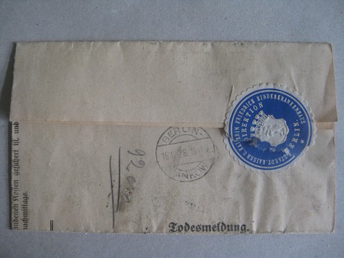 Berlin Rohrpost Dienstsache Kaiser Friedrich Krankenhaus Firmenlochung Perfin - Picture 2 of 3