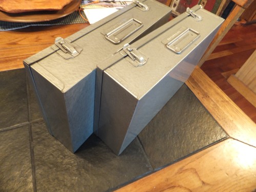 2 Brumberger Metal Slide Storage Case Box, Each Holds 100 2.75" Slides - Picture 15 of 15