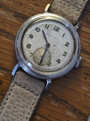 Movado 40's vintage watch mens Francois Borgel Design 
