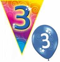 Kindergeburtstag Deko Geburtstag-S Party Junge MäDchen 3 Jahr Girlanden Ballons