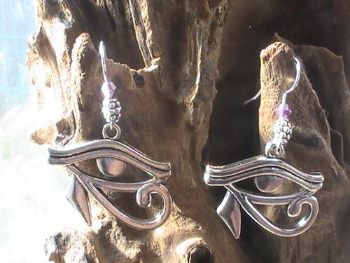 Pendientes egipcios ojo isis osiris BENDITO Egipto grandes pirámides aknh | eBay