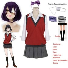2020 Ikishima Midari Cosplay Costume Kakegurui Compulsive Gambler  SS