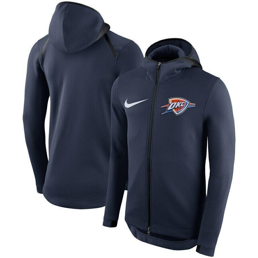Oklahoma City Thunder Nike Therma Flex Showtime Court Bench Hoodie