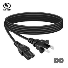 UL Listed 6 Feet Long AC/DC Power Cord For AIWA CSD-A110 CD AM/FM Radio Cassette