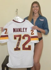 DEXTER MANLEY signed  jersey REDSKINS Super Bowl Champ - Video of Signing ONLINE