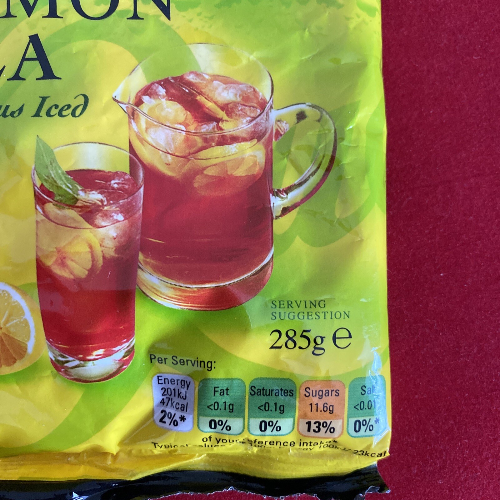 Victoria Foods Quench Instant Lemon Tea 285g Morning Afternoon Tea Iced