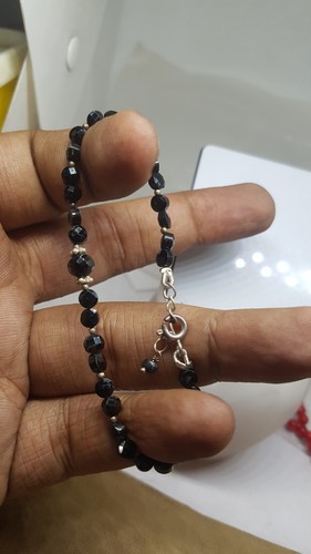 Black spinel gemstones 925 sterling silver necklace + bracelet jewelry gift g55 - Picture 7 of 9