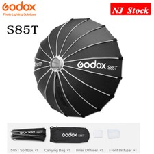 US Godox S85T 85cm Bowens Flash LEDLight Quick Release Umbrella Softbox Modifier