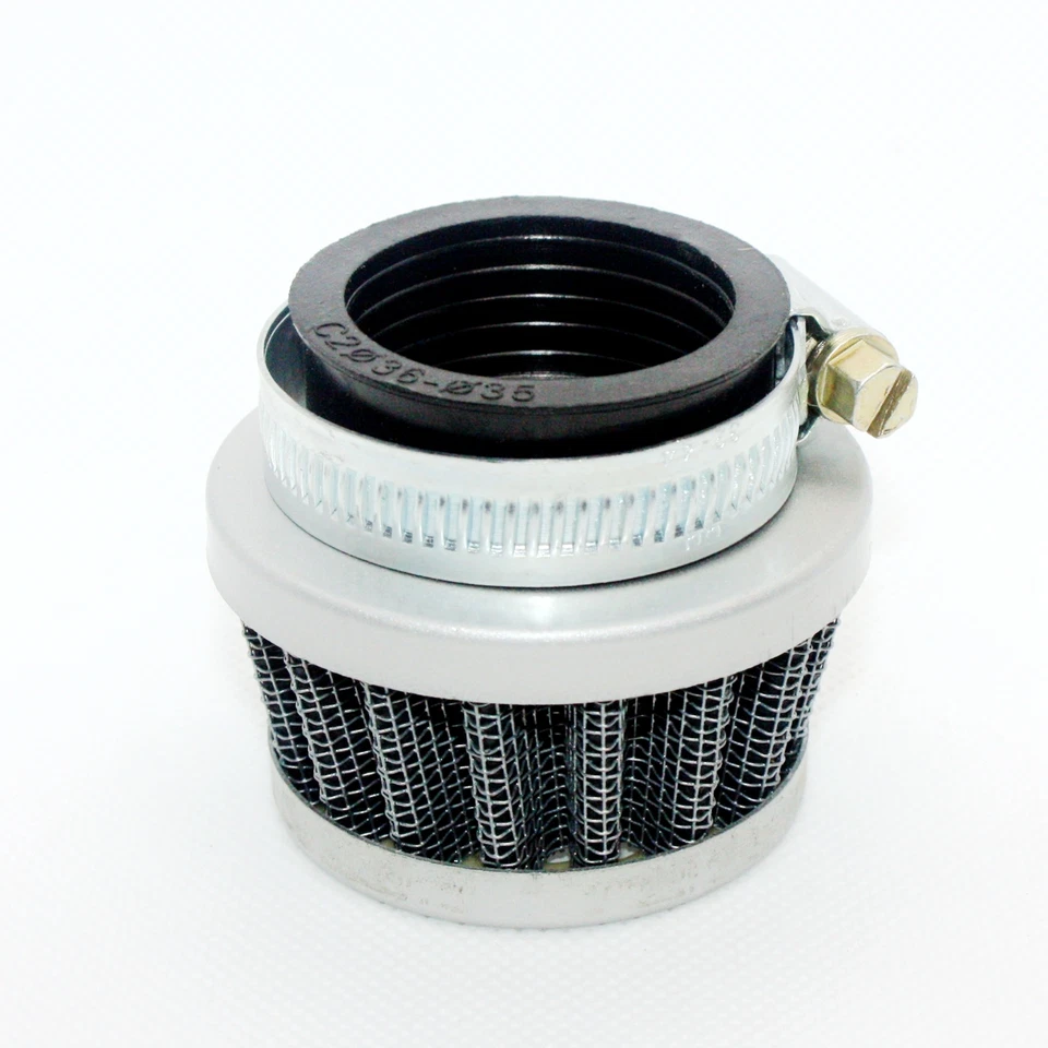 35mm Steel Pod Air Filter Cleaner 50cc 110cc PIT Trail Quad Dirt Bike ATV Buggy