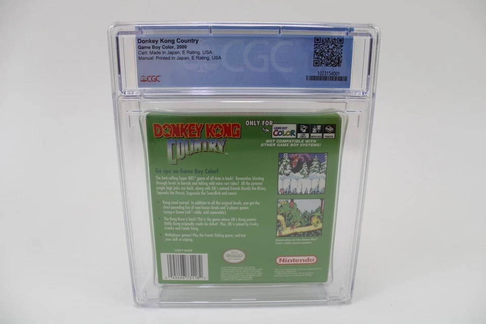 Donkey Kong Country Nintendo Game Boy Color GBC CGC Graded 9.0 w/ 9.4 Box! - Image 2 of 4