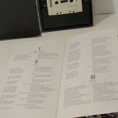 Solti Verdi Requiem, L.Price, J. Baker, V. Luchetti J. Van Dam, Text, Cassettes - Picture 9 of 12