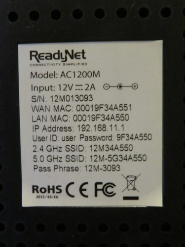 ReadyNet AC1200M - Wireless WiFi Router, 802.11ac Dual Band, TR-069 ...