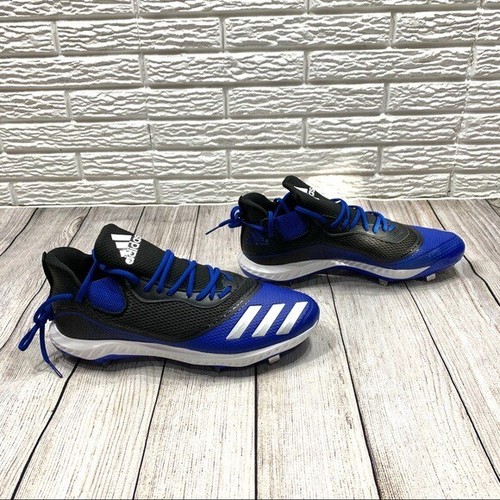 Botines de béisbol Adidas azul negro Icon Bounce talla 14 - Imagen 3 de 7
