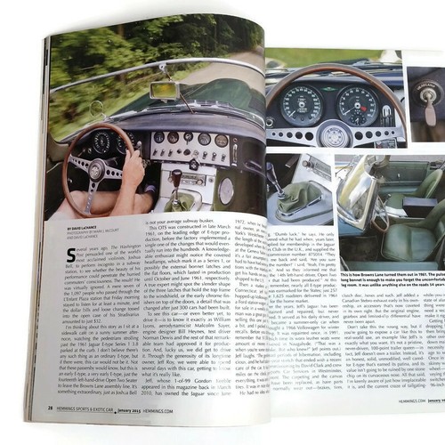 Hemmings Sports & Exotic Car Magazine 2015 enero Jaguar E-Type, Alfa vs. Saab - Imagen 6 de 9