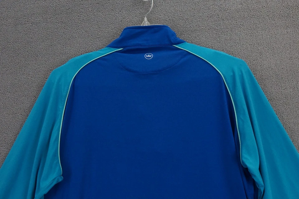 Peter Millar Pullover Mens XL Blue Half Zip Sweater Casual Golf Shirt - Image 4 of 4