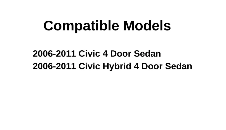 Fits 2006-2011 Honda Civic 4 Door Sedan Driver Side Left Front Vent Window Glass — 第 2/4 张图片
