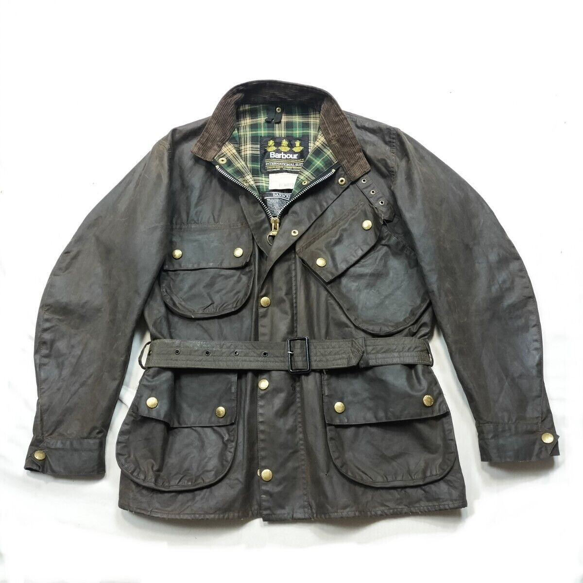 Barbour Oiled Cotton Jacket 90s Vintage NATO Made in England Barbour Oiled Cotton Jacket 90s Vintage NATO Made in England