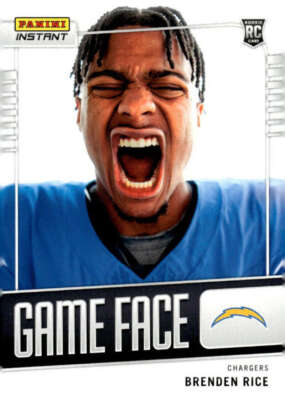 BRENDEN RICE RC 2024 Panini Instant Game Face ROOKIE PR:331 #36 Charge ID:124396