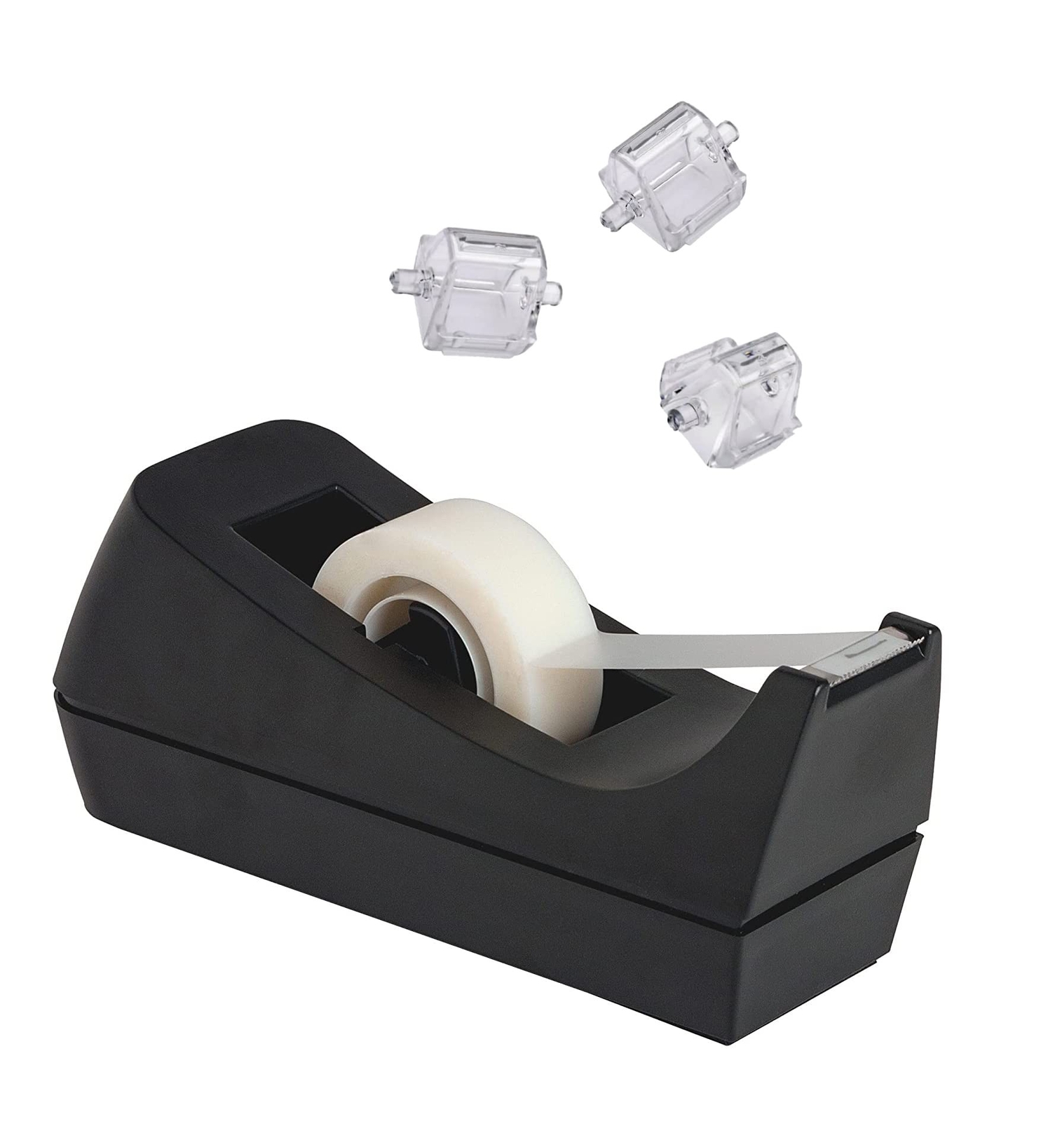 Desktop Tape Dispenser, Non-Skid Base - with 3 Extra Tape Dispenser Replaceme...-image