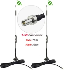 2x LTE 4G LTE Antenna 7dBi Magnetic Base TS9 Antenna For Mobile WIFI Router USB