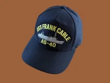 USS FRANK CABLE AS 40 U.S NAVY SHIP HAT U.S MILITARY OFFICIAL BALL CAP U.S.A 