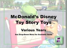 McDonald's Disney Toy Story Toys-Various Years-Pick 