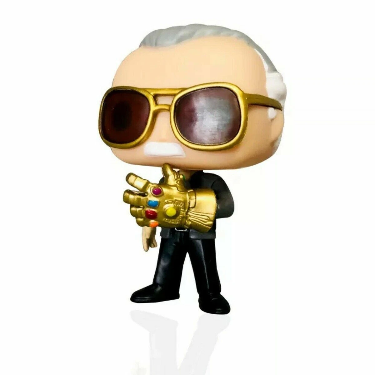 Funko Pop Endgame Exclusive Stan Lee w Infinity Gauntlet Side Stance Ver