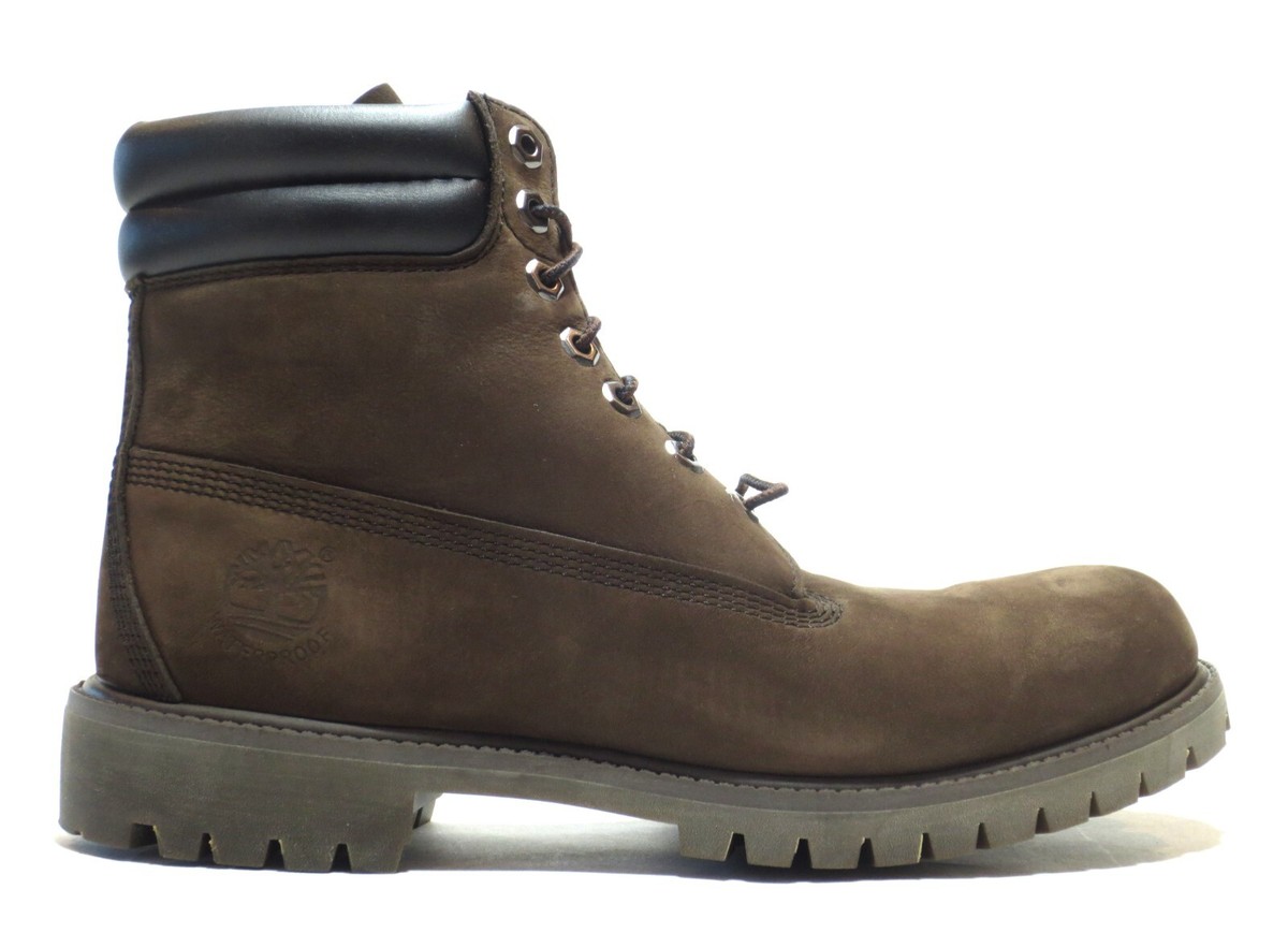 Timberland Men's 6 Inch Brown Leather Waterproof Work Boots Style