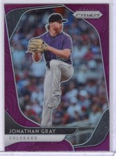 2020 Panini Prizm Purple Prizm #48 Jonathan Gray Colorado Rockies