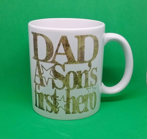 Hero Fathers Day Coffee Mug Best Dad Father Son Cup Birthday Present Gift Mugs a - Picture 4 of 12