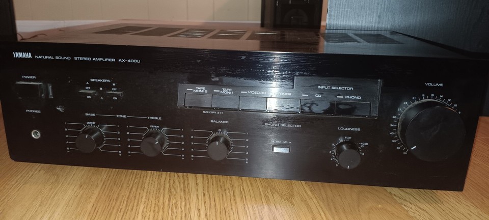 Working Yamaha Natural Sound Stereo Amplifier Integrated AX 400U EBay Working Yamaha Natural Sound Stereo Amplifier Integrated AX 400U EBay