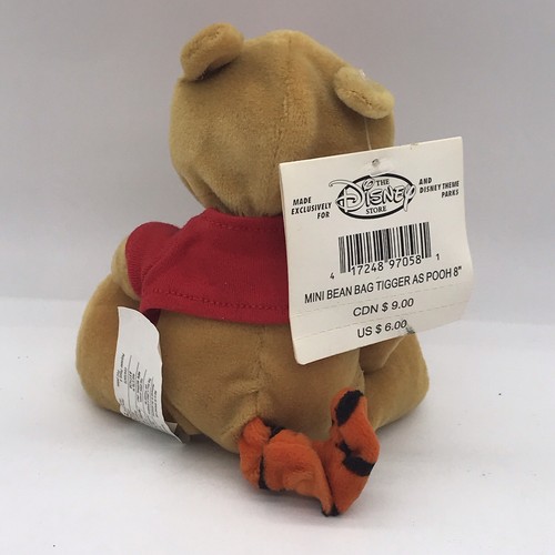 The Disney Store Tigger as Pooh 8" Mini Bean Bag Plush Winnie the Pooh NWT - Picture 3 of 16
