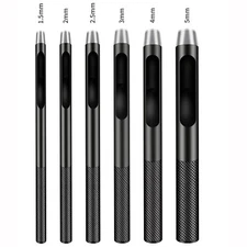 6 pcs Hollow Leather Hole Punch Set Hollow Hole Punch Set Gasket Hole Punch Set