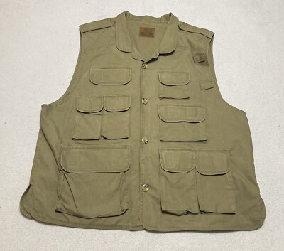 REDHEAD Hunting Vest Men's XL Olive Green Sleeveless TV798 Fishing
