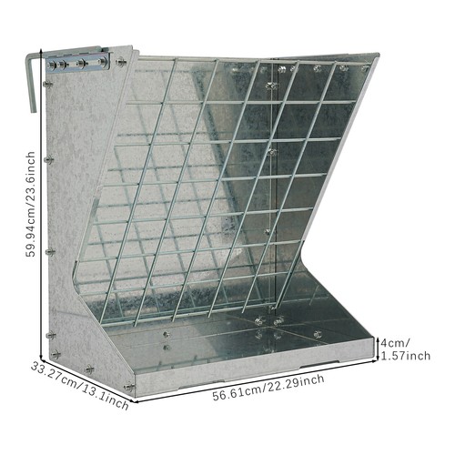 Große Heuraufe für Schafe und Ziegen, Heuraufe, 2 in 1 Heu & Getreide /Feeder - Bild 29 von 38