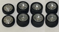 143 20 Alcoa Semi Dually Wheels In Standard Tires 2 Front And 6 Rears
