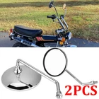 For Honda CT70 CT90 CT125 CT110 CT200 Motorcycle Round Rearview Side Mirrors