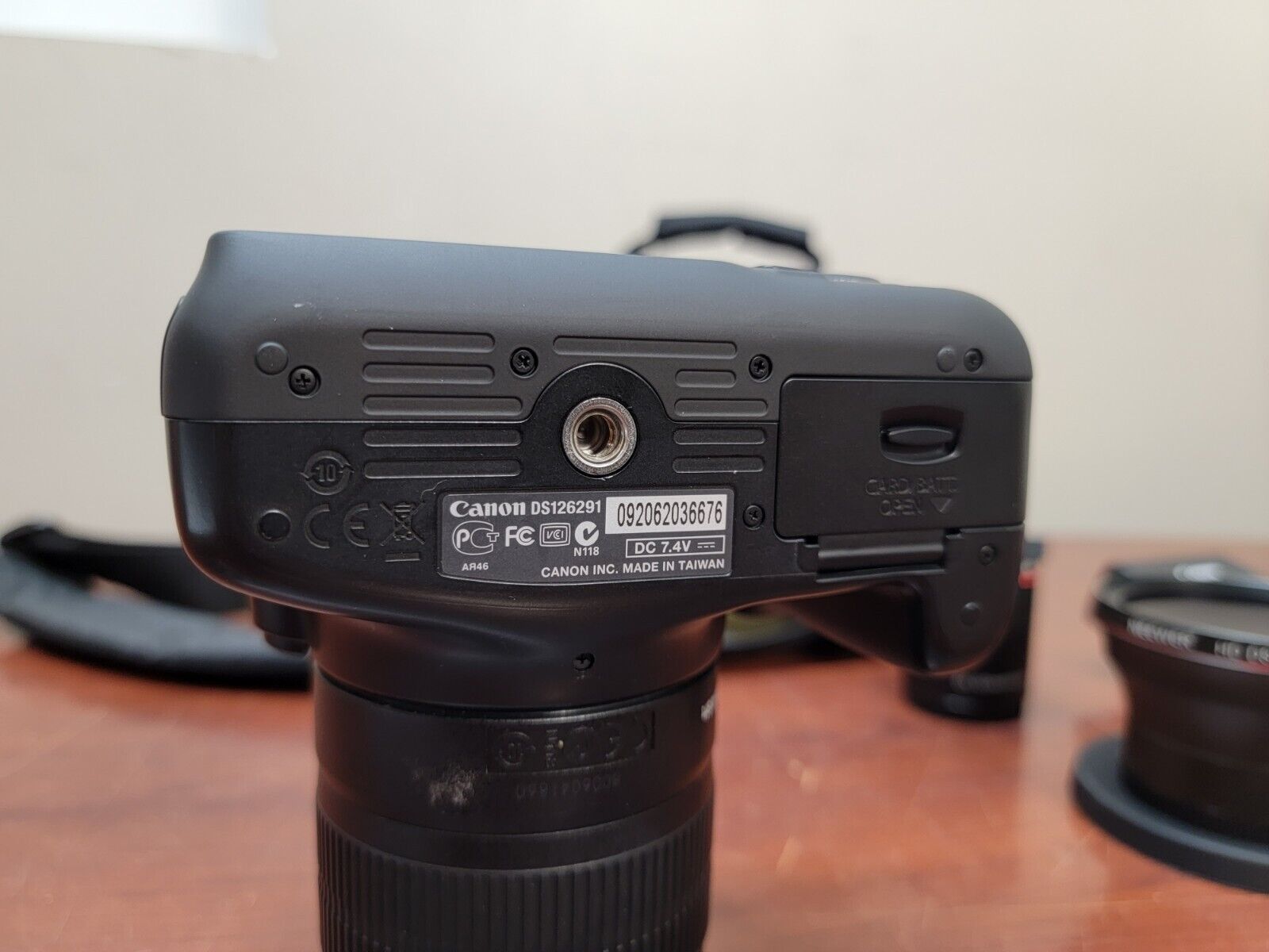 Canon EOS Rebel T3 Digital SLR Camera Black DS126291 with EFS 18-55mm Lens  c-x