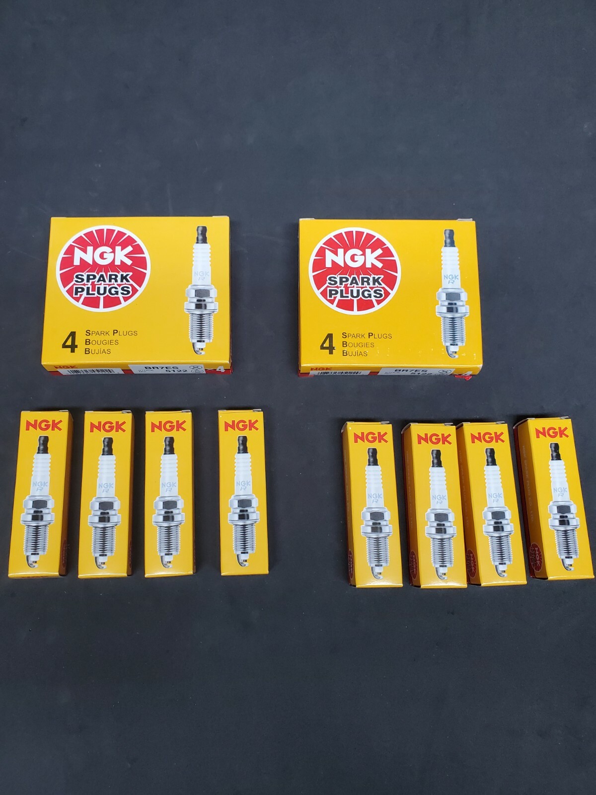 8 Pack NGK Standard Spark Plugs 5122 BR7ES 5122 BR7ES Tune Up Kit