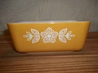 Vintage Pyrex 0502 1 1/2 Pint BUTTERFLY GOLD Small Refrigerator Dish NO LID Gold