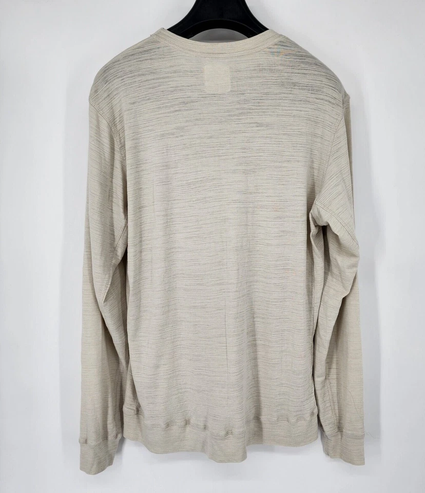 Camisa Pullover SPLENDID MILLS Para Hombre Talla XXL 2XL Marfil Manga Larga Hecha en EE. UU. Foto 3 de 4