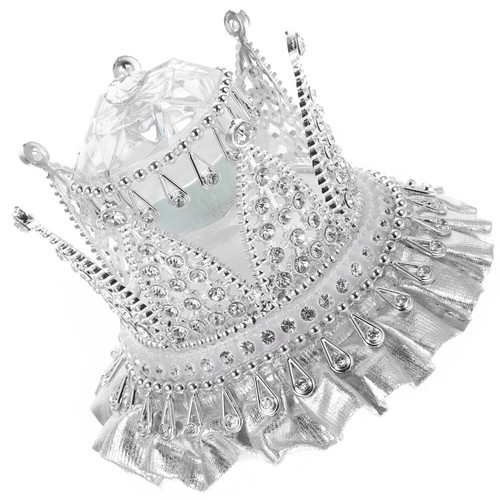 Astuccio per fedi nuziali, elegante forma di corona, scatola regalo per anelli, gioielli per anelli, - Foto 5 di 12