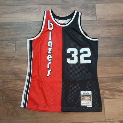 #ad Portland Trail Blazers Jersey Mens Large Mitchell amp; Ness Split 76 77 Bill Walton $43.96